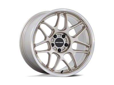 Motegi Tsubaki Motorsport Gold with Machined Lip Wheel; Rear Only; 18x10.5 (10-15 Camaro, Excluding ZL1)