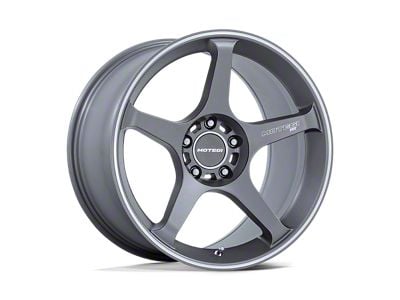 Motegi Battle V Gunzilla with Machined Lip Stripe Wheel; 18x9.5; 15mm Offset (99-04 Mustang)