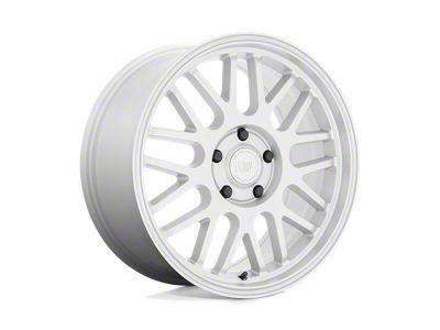 Motegi M9 Hyper Silver Wheel; 18x8.5; 35mm Offset (16-24 Camaro, Excluding SS w/ 6-Piston Front Calipers & ZL1)