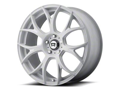 Motegi MR126 Matte White with Milled Accents Wheel; 20x8.5; 38mm Offset (16-24 Camaro, Excluding SS w/ 6-Piston Front Calipers & ZL1)