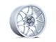 Motegi Tsubaki Hyper Silver with Machined Lip Wheel; Rear Only; 18x10.5; 25mm Offset (16-24 Camaro, Excluding SS w/ 6-Piston Front Calipers & ZL1)