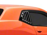 MP Concepts Quarter Window Louvers; Gloss Black (08-23 Challenger)