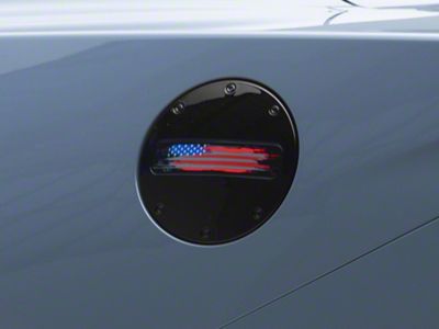 MP Concepts Fuel Door with USA Distressed Flag (2024 Mustang)