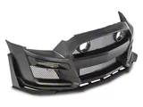 MP Concepts GT500 Style Front Bumper; Unpainted (13-14 Mustang GT, V6)