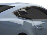 MP Concepts Quarter Window Scoops; Gloss Black (24-25 Mustang Fastback)