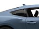 MP Concepts Quarter Window Scoops; Gloss Black (2024 Mustang Fastback)