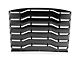 MP Concepts Rear Window Louvers; Gloss Black (05-14 Mustang Coupe)