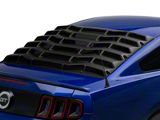 MP Concepts Rear Window Louvers; Matte Black (05-14 Mustang Coupe)