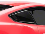 MP Concepts Quarter Window Scoops; Gloss Black (15-23 Mustang Fastback)