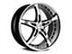 MRR GT5 Black Machined Face Wheel; 20x10; 40mm Offset (05-09 Mustang)