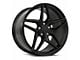 MRR M755 Gloss Black Wheel; Front Only; 18x9.5; 50mm Offset (05-13 Corvette C6 Base)