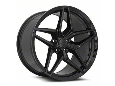 MRR M755 Gloss Black Wheel; Rear Only; 20x12; 50mm Offset (06-13 Corvette C6, Excluding Base)