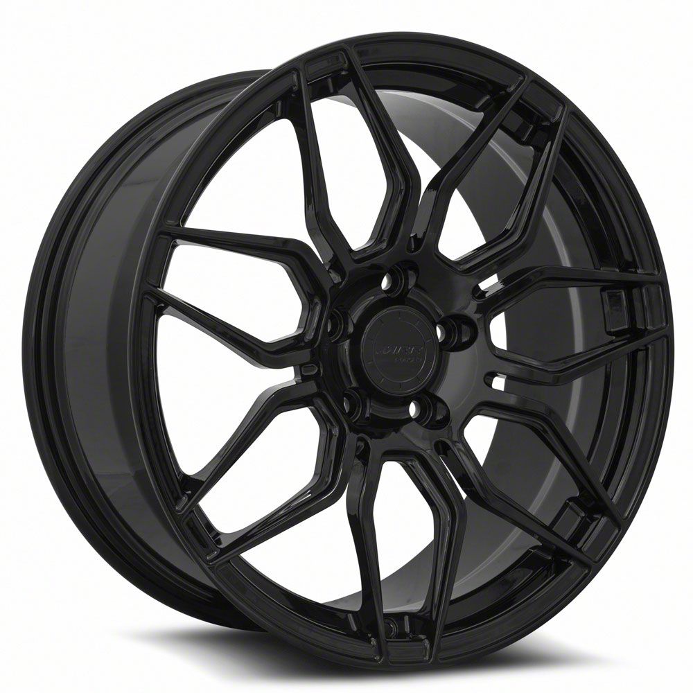 MRR Corvette Forged F24 Gloss Black Wheel; Front Only; 19x8.5 ...