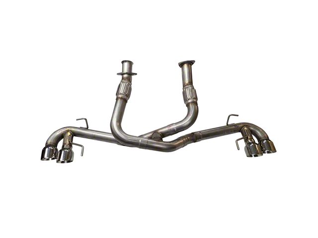 MRT Street Race Cat-Back Exhaust with Polished Tips (20-24 6.2L Corvette C8)