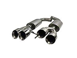 MRT Sport Touring Axle-Back Exhaust with Polished Tips (24-25 Mustang GT w/ Active Exhaust, Dark Horse)