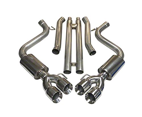 MRT Mustang Sport Touring Cat-Back Exhaust with H Pipe and Polished ...