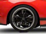 Bullitt Motorsport Gloss Black Wheel; Rear Only; 20x10; 45mm Offset (15-23 Mustang EcoBoost w/o Performance Pack, V6)