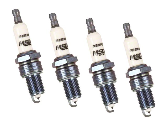 MSD Iridium Tip Spark Plugs; Set of Four (95-99 3.8L Camaro)