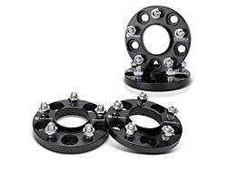 0.59-Inch 5-Lug Wheel Spacers; Black; Set of Four (15-24 Mustang)