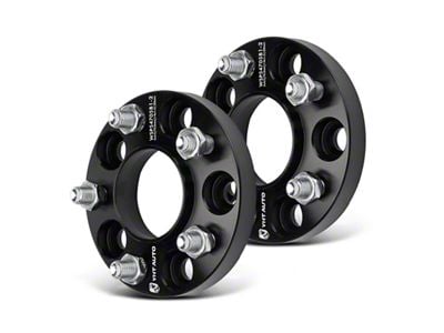 0.79-Inch 5-Lug Wheel Spacers; Black; Set of Two (15-25 Mustang)