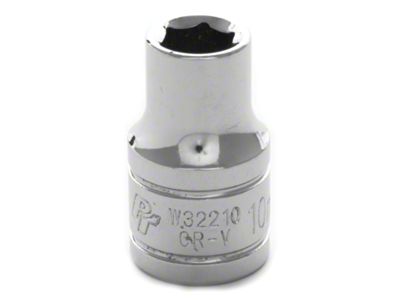 1/2-Inch Drive 6-Point Socket; Metric; Shallow