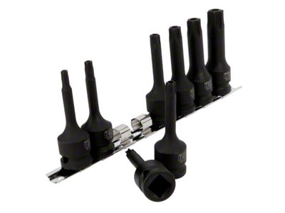 1/2-Inch Drive Star Impact Bits; 8-Piece Set