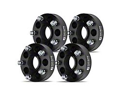 1.50-Inch 5-Lug Wheel Spacers; Black; Set of Four (94-11 Mustang)