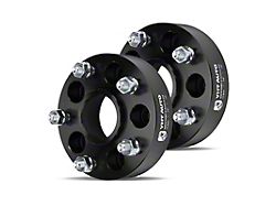 1.50-Inch 5-Lug Wheel Spacers; Black; Set of Two (94-11 Mustang)