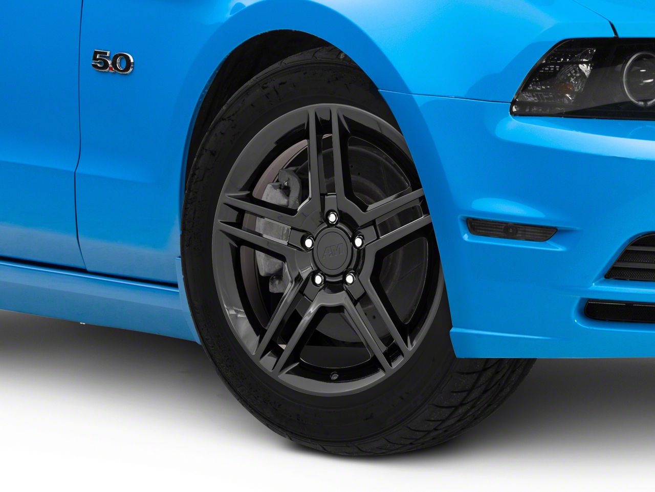 Mustang 2010 GT500 Style Black Wheel; 18x9; 30mm Offset (10-14 Mustang ...