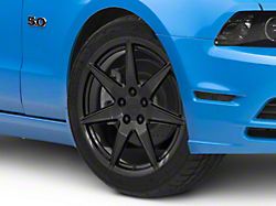 2020 GT500 Style Gloss Black Wheel; Rear Only; 19x10; 48mm Offset (10-14 Mustang)