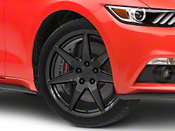 2020 GT500 Style Gloss Black Wheel; Rear Only; 19x10 (15-23 Mustang GT, EcoBoost, V6)