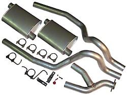 2.50-Inch Aluminized Cat-Back Exhaust System with Dual HVS Welded Muffers (99-04 Mustang V6)