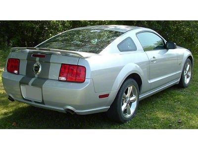 2.50-Inch Aluminized Cat-Back Exhaust System with Dual HVS Welded Muffer and Polished Tips (05-10 Mustang V6)