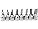 3/8-Inch Drive SAE Hex Bit Set; 8-Piece Set