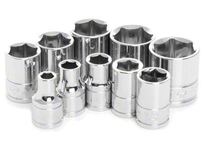 3/8-Inch Drive SAE Socket Set; 10-Piece Set