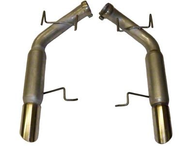 3-Inch Aluminized Axle-Back Exhaust System with Flowpack Mufflers and Polished Tips (11-14 Mustang GT)