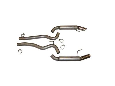 3-Inch Aluminized Axle-Back Exhaust System with Flowpack Mufflers and Polished Tips (15-17 Mustang GT Fastback)