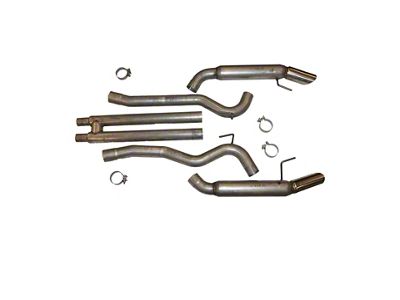 3-Inch Stainless Cat-Back Exhaust System with Flowpack Mufflers and Polished Tips (15-17 Mustang GT Fastback)