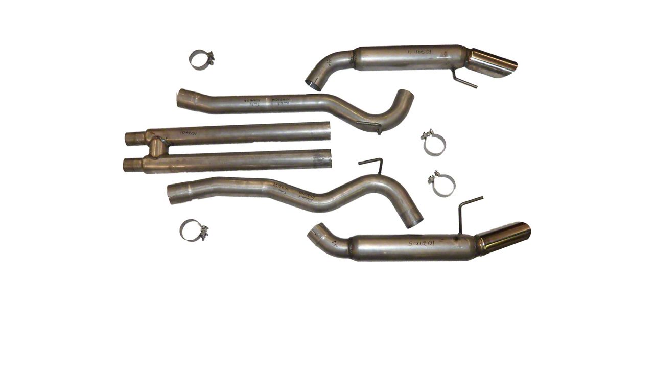 Mustang 3Inch Aluminized CatBack Exhaust System with Flowpack