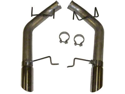 3-Inch Aluminized Muffler Delete Axle-Back Exhaust System with Polished Tips (11-14 Mustang GT)