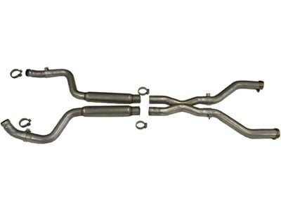 3-Inch Stainless Cat-to-Axle X-Pipe with Straight Pipe Mufflers (11-14 Mustang GT)