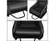 5-Point Woven Fabric Position Racing Bucket Seats with Seat Sliders; Black (Universal; Some Adaptation May Be Required)