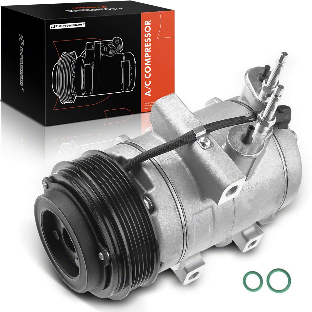 A/C Compressor with Clutch and Pulley (07-09 Mustang GT)