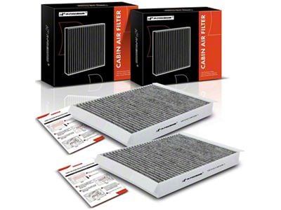 Activated Carbon Cabin Air Filter; Set of Two (15-23 Mustang)