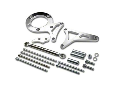 Adjustable Alternator Bracket; Chrome (82-93 5.0L Mustang)