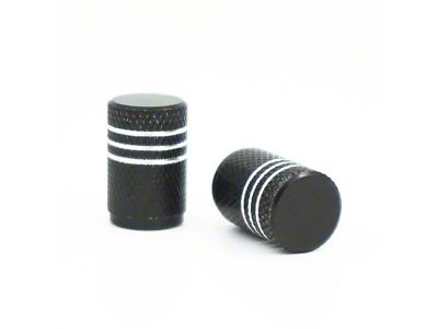 Aluminum Valve Stem Cap; Black (Universal; Some Adaptation May Be Required)
