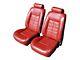 Base Front Bucket and Rear Bench Seat Upholstery Kit; Encore Velour Cloth and Vinyl Trim (83-86 Mustang Convertible)