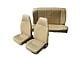 Base Front High Back Bucket and Rear Bench Seat Upholstery Kit; Vinyl (79-82 Mustang Hatchback)