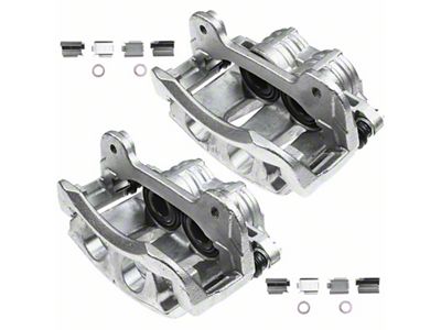 Brake Calipers; Front (11-14 Mustang GT w/o Performance Pack, V6)