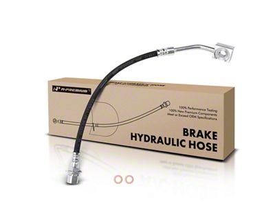 Brake Hydraulic Hose; Front Driver Side (94-98 Mustang GT, V6)